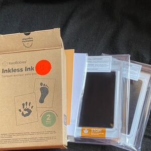 KeaBabies Inkless Ink Pad for Kids - Black